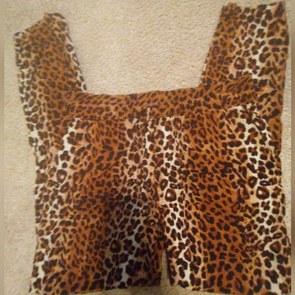 Leopard Lounge Pants With Drawstring